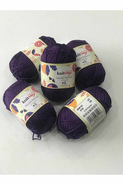 Alize Πολυεστέρας 3 mm - 100 Gr Μωβ Πλεκτό Σχοινί 6740
