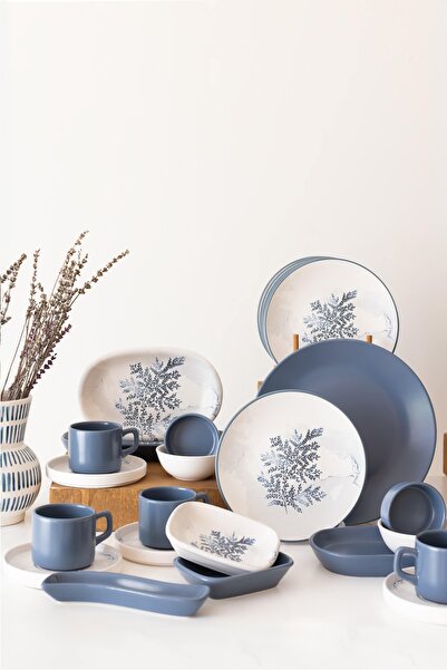 Keramika Takım Kahvaltı Blue Magıc 39 Parça 6 Kişilik