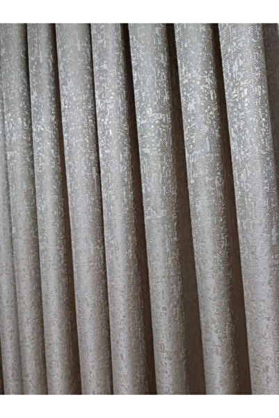 MebelPort Curtain Background Jacquard Curtain Perla Pattern Double Wing Sheer Pleated (1 X 3)