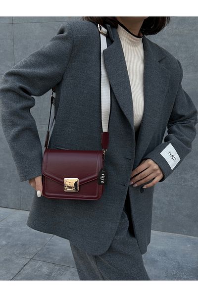 Night Geantă de mână și de umăr pentru femei Ruby Model Claret Red