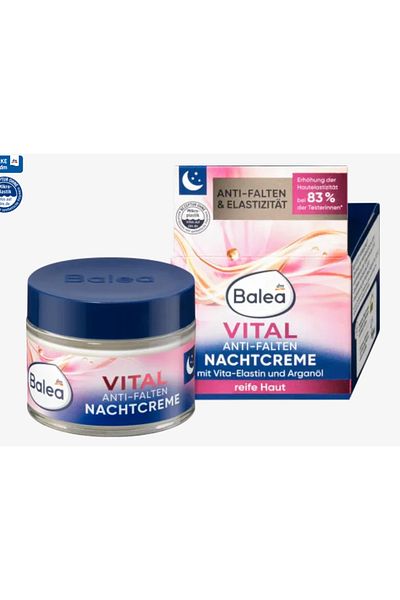 BALEA Vital Night Cream - Anti-Wrinkle, 50 ml