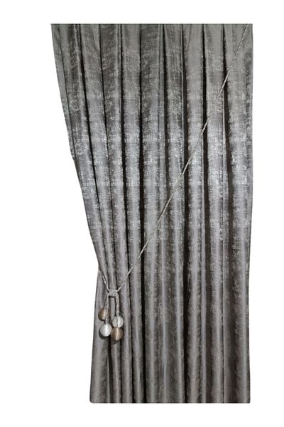 MebelPort Curtain Background Jacquard Curtain Marble Pattern double wing.Close pleated (1 x 3)