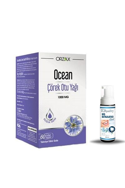 Ocean OrzaxOcean60 Capsules Black Cumin Oil + Gift Whitening Foam