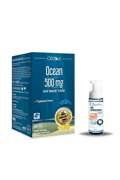 Ocean 500mg 60 Capsules Gift Teeth Whitening Foam