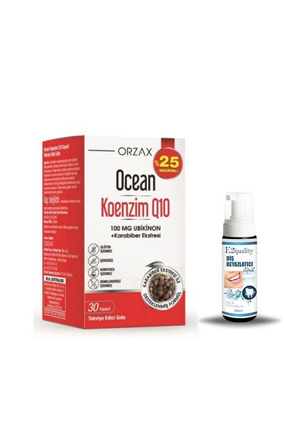 Ocean Orzax Ocean Coenzyme Q10 30 Capsules + Gift Teeth Whitening Foam