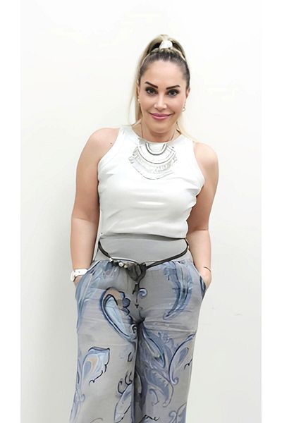 STLB Shiny Crew Neck Sleeveless T-Shirt