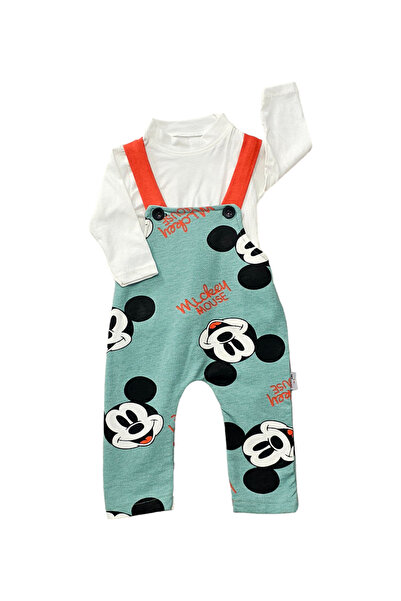 Murat Baby Mickey Mouse Baskılı Badili Salopet Takım