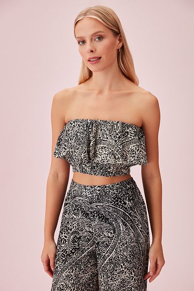 SUWEN Rana Crop Top