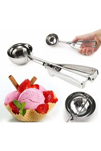 Jenisa Ice Cream Spoon Pull Off Mechanical Ice Cream Ladle 6 Cm