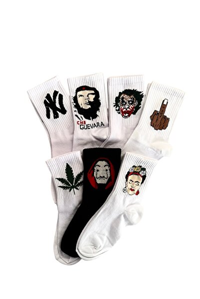 çorapdunyam 7-дюймові веселі шкарпетки з веселими персонажами для коледжу