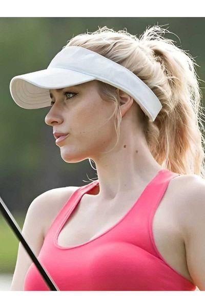 Mood Agenda Pălărie de tenis cu protecție UV pentru femei Pălărie cu vizor de plajă