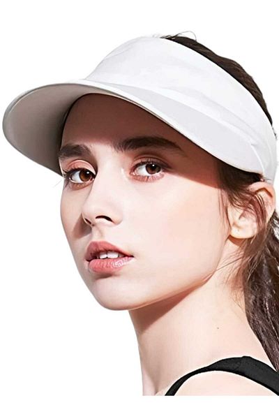 Tezzgelsin Pălărie de tenis cu protecție UV pentru femei Pălărie cu vizor de plajă