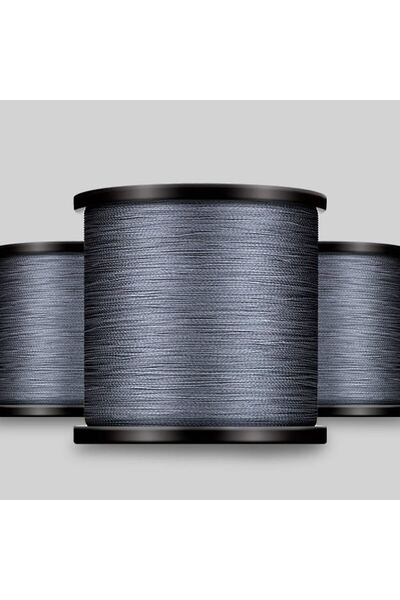 RIKIMARU 0.26 Mm RX4-4 Katlı 150 Metre,18.9 kg Çeker ,Gri Renkli İp,örgü,ipek...