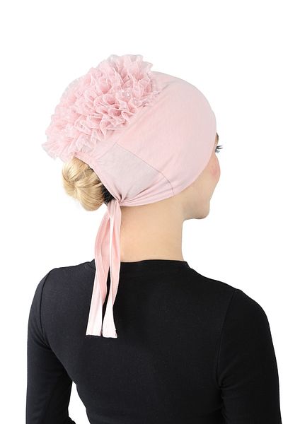 Ecardin Plus Size Knobed Laced Bonnet - St 212 Powder