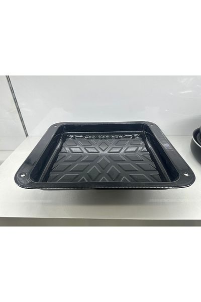 LeesHome صينية خبز مينا مربعة سوداء 40 سم