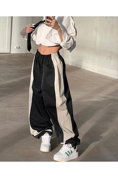 Gofeel Y2k Retro Black Line φαρδύ Unisex Φούτερ