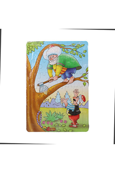 ESER 36 Parça Çocuk Puzzle ve Boyama  Masal Kahramanları  Serisi  8' li Set