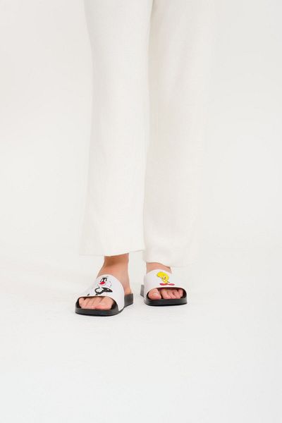 şibidik Tweety and Sylwester Patterned Pool, Sea, Bath and Beach Slippers for Women and Children - Daily Outdoor