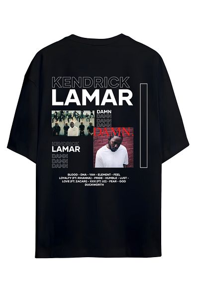 Adrift Kendrick Lamar DAMN. Μπλουζάκι Unisex Oversize - Σχεδιασμένο