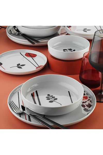 Kütahya Porselen MODERNA 6 PIECES 19 CM CAKE PLATE
