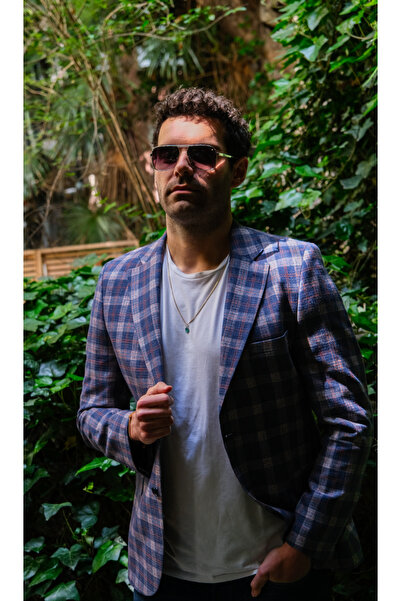 Koch London Erkek Ekoseli Men Formalwear Casual Blazer Jacket Ceket - Grindavik