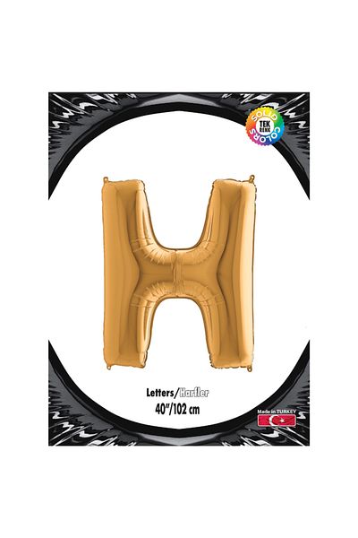parti Letter Foil Balloon 40" Gold Gold