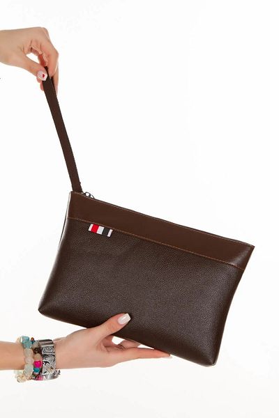 tuldar Καφέ Unisex Daily Portfolio - Τσάντα συμπλέκτη με ιμάντα χειρός