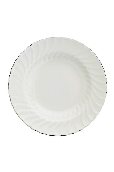 Kütahya Porselen BONE LILIUM 6 PIECES 23CM DECK PLATE PLATINUM Mesh