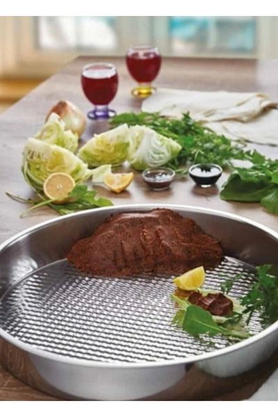 Efsoon Organics Stainless Steel Raw Meatball Tray 42 cm