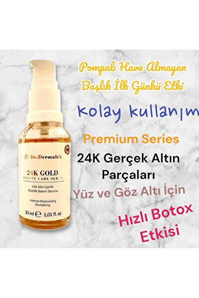 Dr.Dermalok 24k Altın Parçacıklı Premium Series Hızlı Botox Etkisi Kırışıklık...