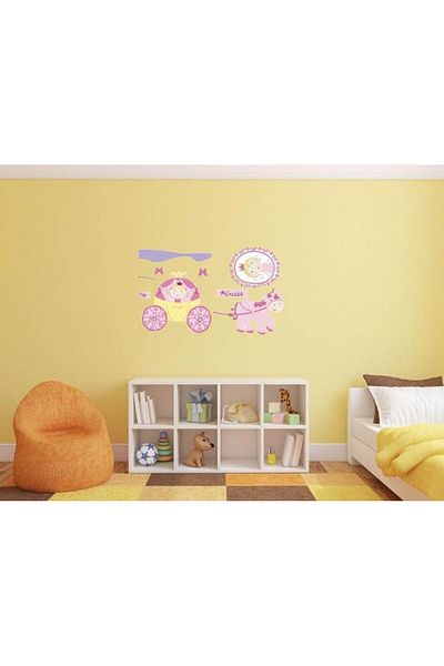 Bosphorus Wall Decoration Sticker Princess Pattern PVC 50x70 cm XFG114