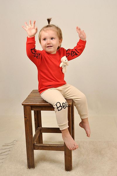 Peki Baby Buy 5 Pay 4 Newborn Bear Pattern with Teddy Bear Toy Cotton Narrow Calip Fence Set Yilbasi 13895