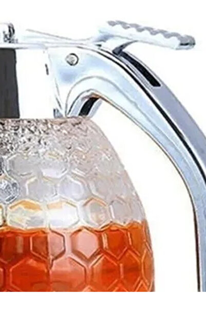 YUNUSOĞLU HOME Mechanical Mica Tap Honey Pot Honey Molasses Tahini Controlled Flowing Balmatik| Honey Jar