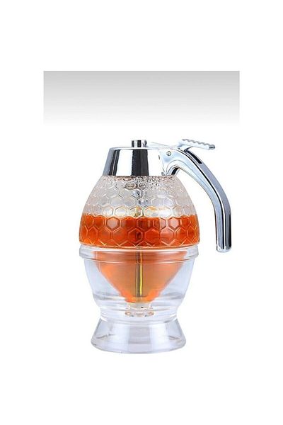 YUNUSOĞLU HOME Mechanical Mica Tap Honey Pot Honey Molasses Tahini Controlled Flowing Balmatik| Honey Jar