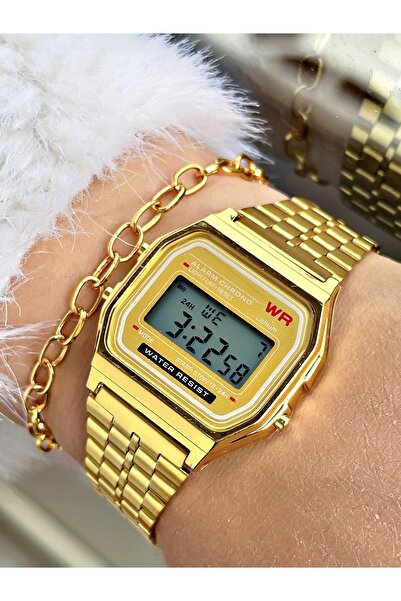 CAPTAİN POLO Retro Digital Unisex Kol Saati-bileklik Hediyeli