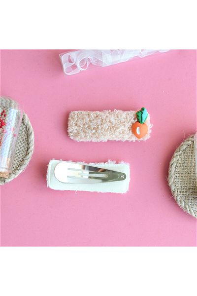 Şeker Ofisi 2-Piece Plush Buckle Carrot And Cherry