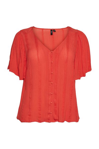 Veromoda Curve VMCKANVA SS TOP WVN GA CUR