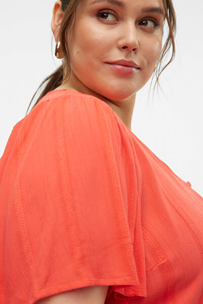 Veromoda Curve VMCKANVA SS TOP WVN GA CUR