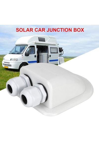 Choice Solar Car Junction Box Dual Hole Roof Wire Entry Cable Connector RV Parts & Accessories