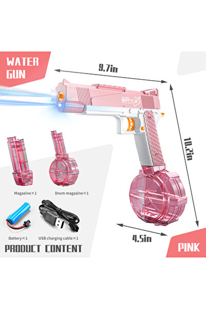 Choice Electric Water Gun Toy Glock Pistol Rechargeable Automatic Squirt Guns...