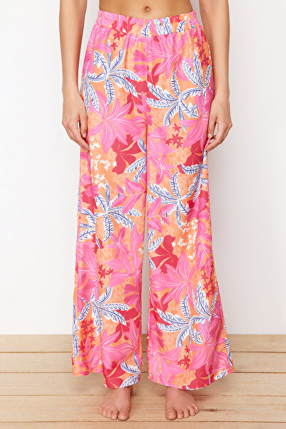 Trendyol Collection Virágmintás szőtt strandnadrág TBESS24PL00019