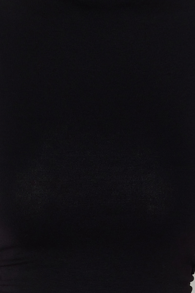 Trendyol Collection Bluză neagră tricotată asimetrică TWOSS24BZ00534