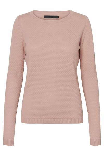 Vero Moda VMCARE Strickpullover – LS O-Ausschnitt Blou Ga Noos