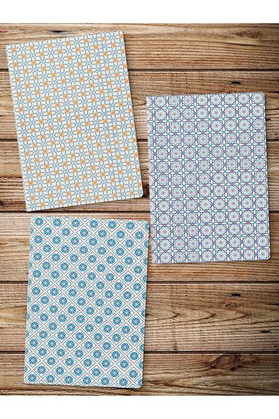 Postifull Unlined Notebook Set, 3 Notepads, Notebook Journal Set, Memory Book, 64 Pages Medium Size