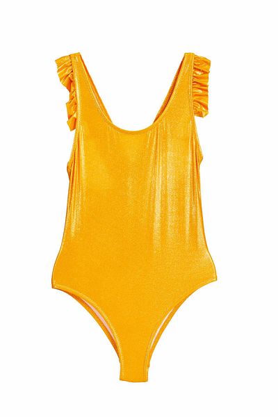 Argento Bright Orange - Κοριτσίστικο μαγιό με βολάν