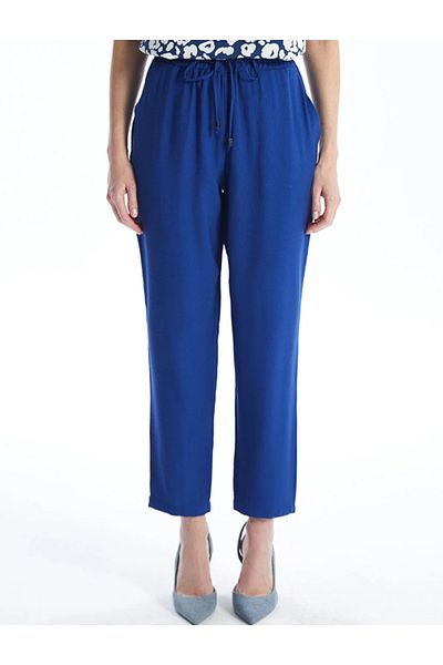 LC Waikiki LCWAIKIKI Pantaloni clasici pentru femei, cu talie elastică, tăiat morcov, până la gleznă