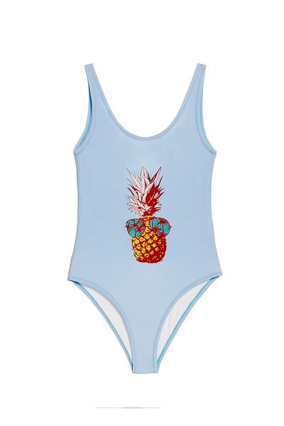 Argento Costum de baie imprimat pentru fete