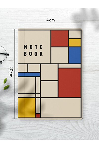 Postifull Çizgisiz Defter Seti, 2 Adet Vintage Desenli Notebook, Not Defteri, Anı Defteri, 64 Sayfa Orta Boy