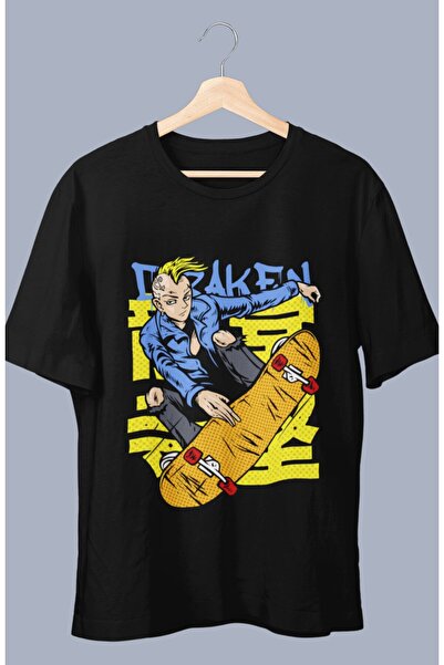 Fuddy Moda Oversize kroj Tokyo Revengers Draken Štampano T-shirt , unisex ani...
