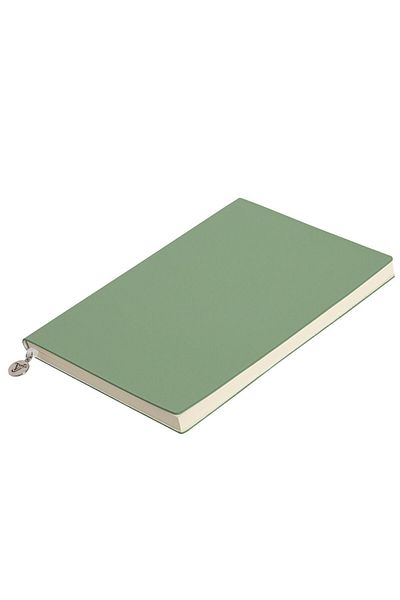 Victoria's Journals Smyth Classic Flexible Cover Striped Notebook, 14.8x21 cm -Light Green